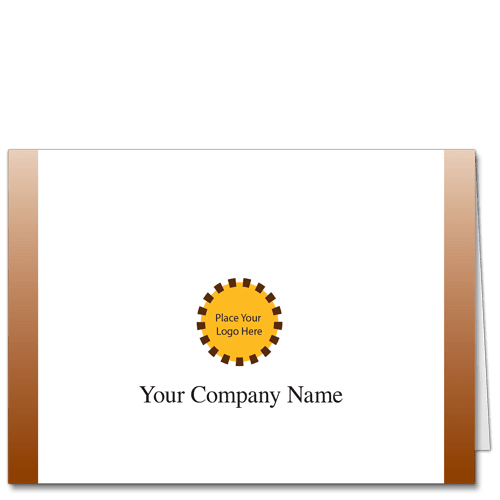 Corporate Logo Note Card Classic Rust 2792