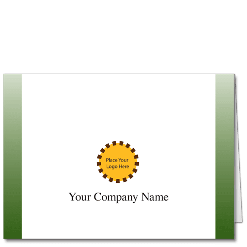 Corporate Logo Note Card Classic Sage 3692