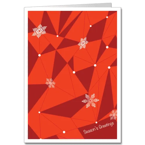 Architecture Holiday Cards with Snowflake Motif Nouveau Vault 3516