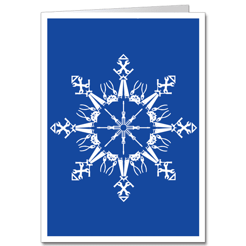Symmetry Construction Christmas Cards Tool Snowflake 2250