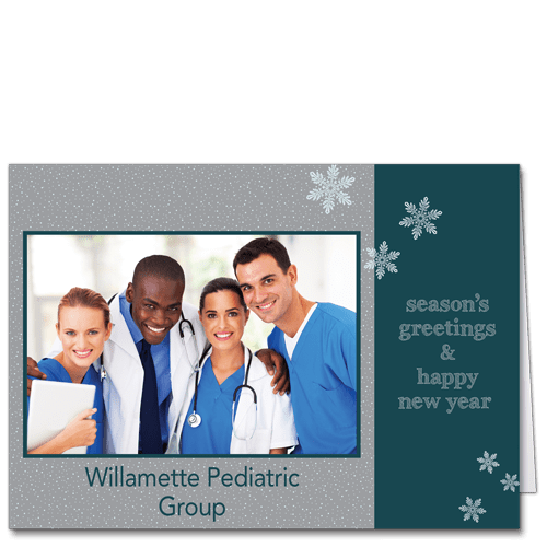 Business Holiday Photo Cards Image of smiling team photo holiday card and link to category