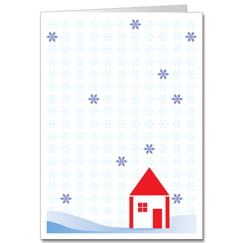 Minimalist Architecture Holiday Cards Winter Shelter 3119