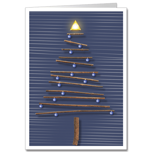 Christmas Tree Themed Card for Engineers After the Leaves 3514