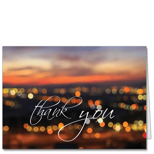 Thank You Card Skyline 3681