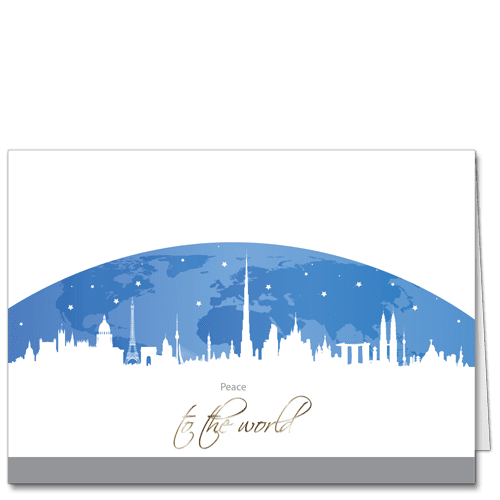 Corporate Holiday Cards: Peace to the World 3757