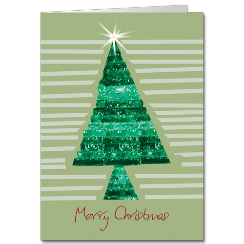 Construction Christmas Cards | Crystal Tree | Cardphile