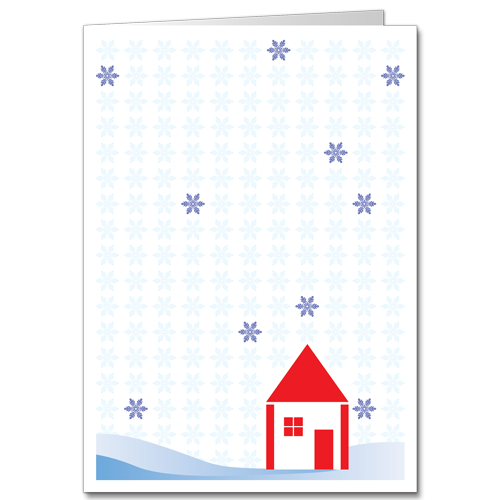 Minimalist Architecture Holiday Cards Winter Shelter 3119