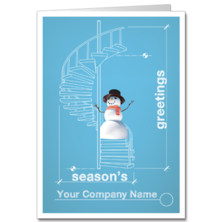 Snowman Descending A Staircase 3415