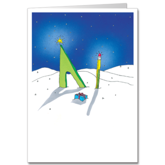 Architecture Holiday Cards Triangle Pencil 9201
