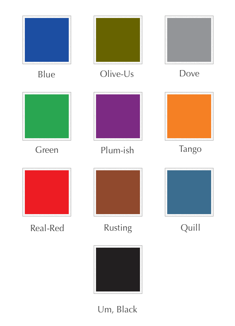 Great ink color selections for your business holiday card personalization!