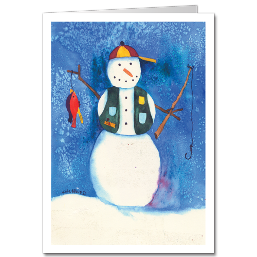 Fishing Snowman DPK1908 Package | Cardphile