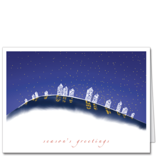 Architecture Holiday Cards Doodle Village 2542