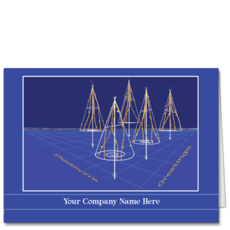Perspective Illustration Construction Christmas Cards Rebar Christmas Card