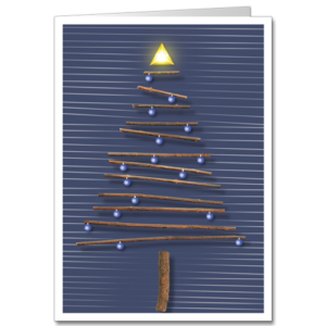 Christmas Tree Themed Card for Engineers After the Leaves 3514