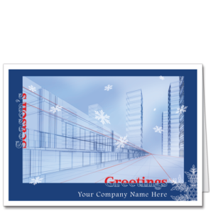 Architects Christmas Card Seasonal Perspective 2845