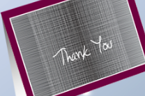 Image of thank you cards and link to Cardphile's exclusive thank you cards for business