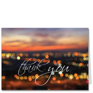 Thank You Card Skyline 3681