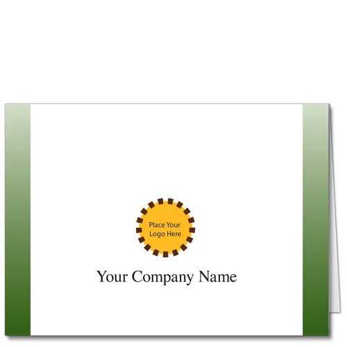 Corporate Logo Note Card Classic Sage 3692