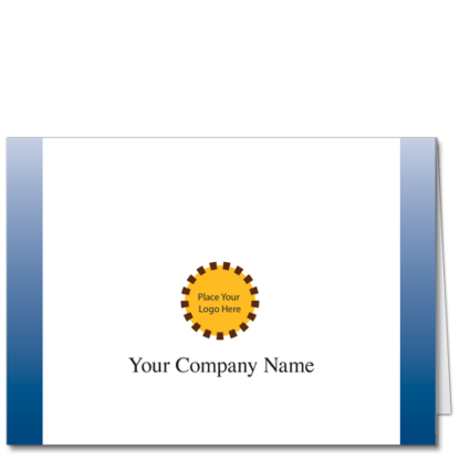 Corporate Logo Note Card Classic Blue 3693
