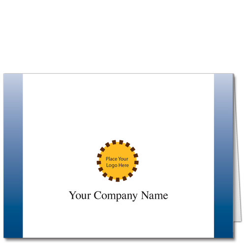 Corporate Logo Note Card Classic Blue 3693