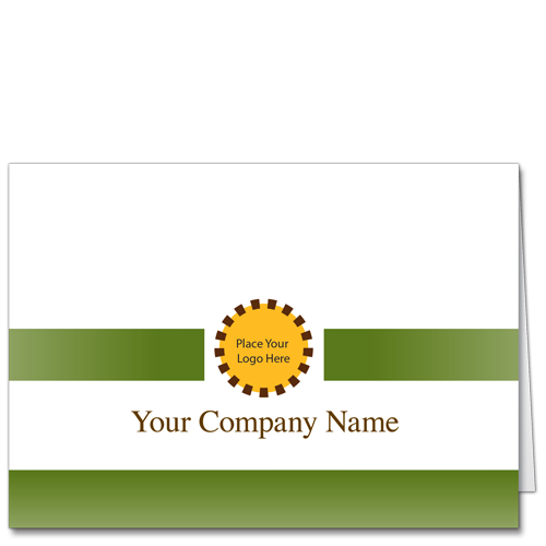 Corporate Logo Note Card Bandy Olive 3695