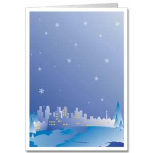 Snowflake Business Christmas Cards Our Town 2227