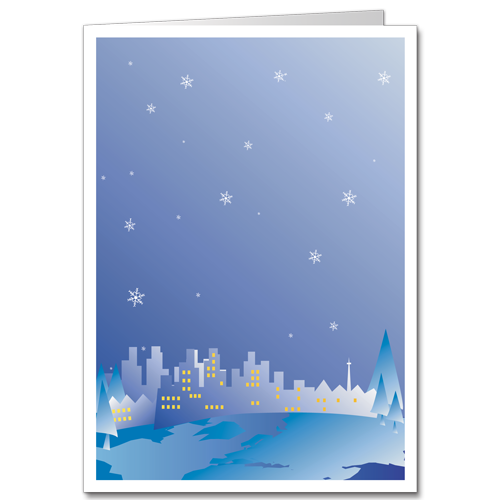 Snowflake Business Christmas Cards Our Town 2227