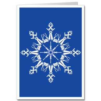 Symmetry Construction Christmas Cards Tool Snowflake 2250