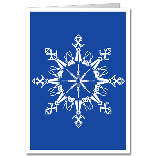 Symmetry Construction Christmas Cards Tool Snowflake 2250