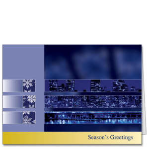 Cityscape Business Christmas Card Urban Tranquility 2809