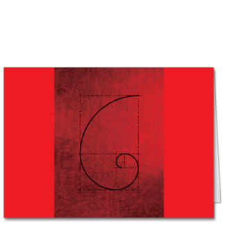 Classical Business Christmas Cards Eastern Expression Red 3034
