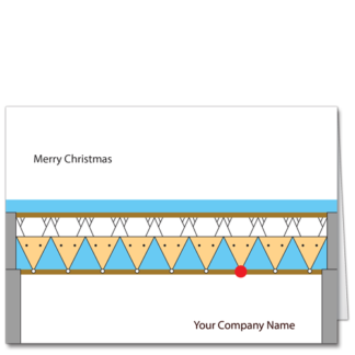 Engineering Christmas Card Rudolph Truss 3607