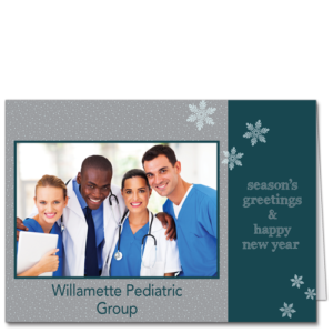 Business Holiday Photo Cards Image of smiling team photo holiday card and link to category