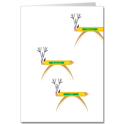 Architecture Holiday Cards Dancer Prancer 2B 2154