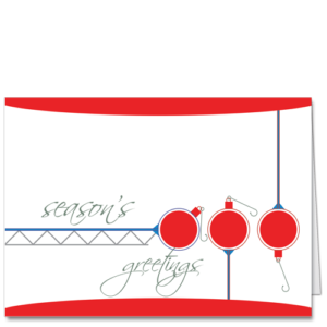 Playful Christmas Cards for Engineers Simple Span 3604