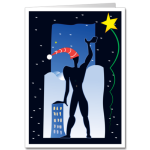 Architecture Christmas Card Corbu Man 9402