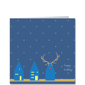 An Architect Christmas Card Rudolf House Square SQU3538