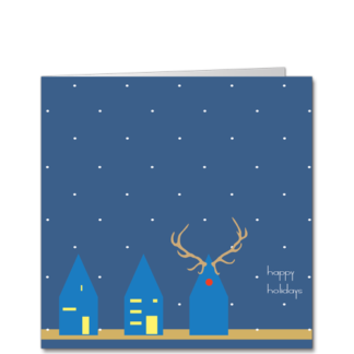 An Architect Christmas Card Rudolf House Square SQU3538