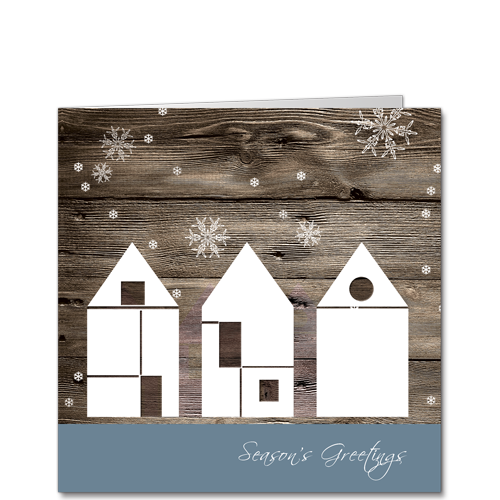 Construction Christmas Cards Type 5 Construction Winter Square SQU3623