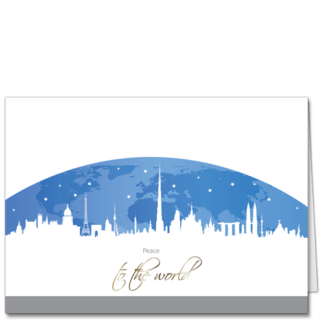 Corporate Holiday Cards: Peace to the World 3757