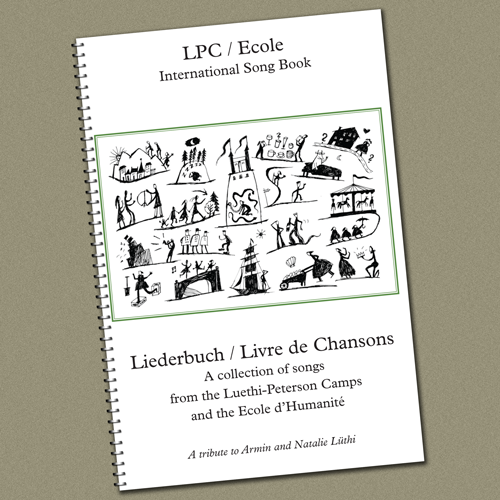 image of the cover of the lpc ecole international song book