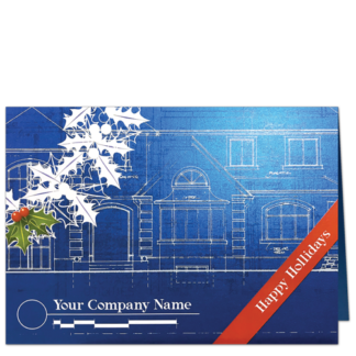 Holiday Shine Blueprint Elevation Christmas Cards 3936