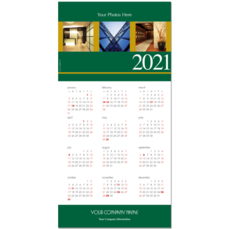 Custom Large Business Calendar Card Can Include Your Own Images