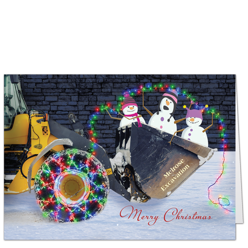 Construction Holiday Cards Oh What Fun 4011
