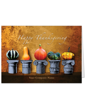 Architecture Thanksgiving Cards Classical Pumpkin Order 4050