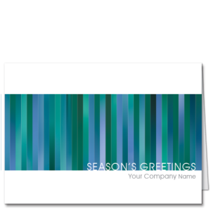 Lawyer Christmas Cards Winter Wonder 4128 A modern design in beautiful blues and greens with a holiday greeting and your company name.