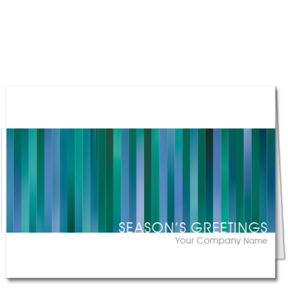Lawyer Christmas Cards Winter Wonder 4128 A modern design in beautiful blues and greens with a holiday greeting and your company name.