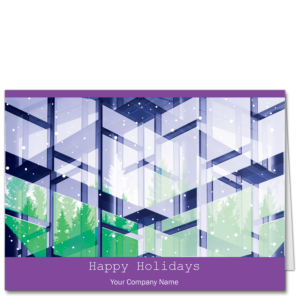 Modern Holiday Card Urban Forest 4221