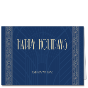 Art Deco the Halls Corporate Holiday Cards 4222