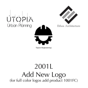 Examples of logos to print inside your cards. Image links to product to add a new logo to your order.